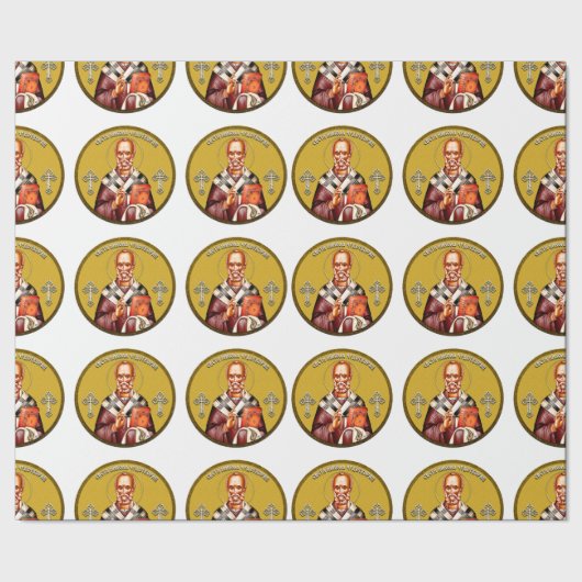 Sint Nicolaas orthodoxe icoon 01 Cadeaupapier (Zoom)