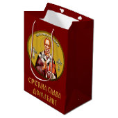 Sint-Nicolaas orthodoxe icoon 01 Medium Cadeauzakje (Voorkant Gekanteld)