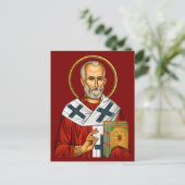 Sint-Nicolaas orthodoxe icoon 04 Briefkaart (Staand voorkant)