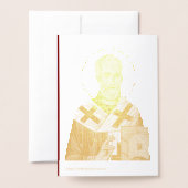 Sint Nicolaas orthodoxe icoon 04 Folie Kaarten (Met envelop)