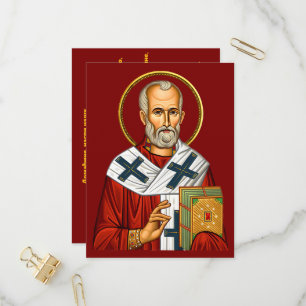 Sint-Nicolaas orthodoxe icoon 04 Uitnodiging Briefkaart