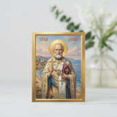 Sint Nicolaas orthodoxe icoon Briefkaart (Staand voorkant)