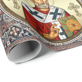 Sint-Nicolaas orthodoxe icoon Cadeaupapier (Rol Hoek)