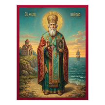 Sint Nicolaas orthodoxe icoon