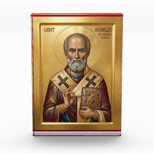 Sint Nicolaas orthodoxe icoon Fotoblokken (Voorkant)