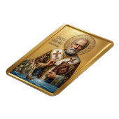Sint Nicolaas orthodoxe icoon Magneet (Linkerzijde)