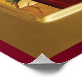 Sint-Nicolaas orthodoxe icoon Poster (Hoek)