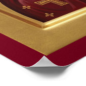 Sint Nicolaas orthodoxe icoon Poster (Hoek)