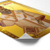 Sint Nicolaas orthodoxe icoon Servisch Poster (Hoek)