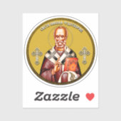 Sint-Nicolaas orthodoxe icoon Sticker (Vel)