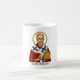 Sint-Nicolaas orthodoxe Servische brief icoon Koffiemok