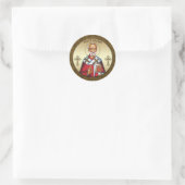 Sint Nicolaas Ronde Sticker (Tas)
