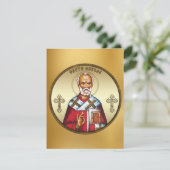 Sint Nicolaas RSVP Kaartje (Staand voorkant)
