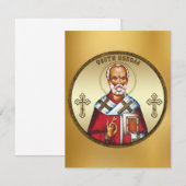 Sint Nicolaas RSVP Kaartje (Voorkant / Achterkant)