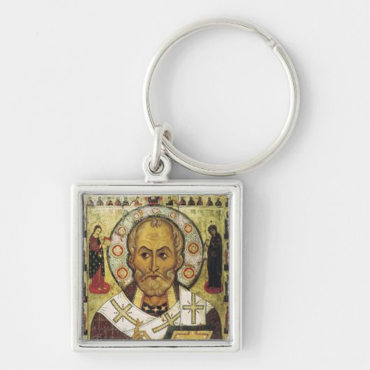 Sint-Nicolaas Russische icoon Sleutelhanger (Voorkant)