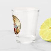Sint Nicolaas Sleutelhanger 4 Shot Glas (Rechts)