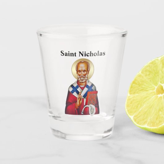 Sint Nicolaas sleutelhanger eng Shot Glas (Voorkant)