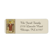 Sint-Nicolaas van de bisschop van Myra Etiket (Voorkant)