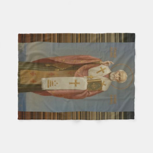Sint-Nicolaas van de bisschop van Myra Fleece Deken (Voorkant (Horizontaal))