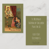 Sint-Nicolaas van de Heilige Stoel van Myra Visitekaartje (Voorkant / Achterkant)