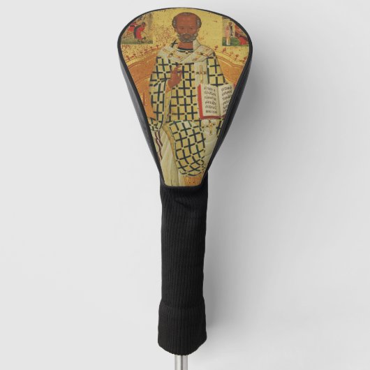 Sint Nicolaas van Myra Orthodox Icoon Golfheadcover (Voorkant)
