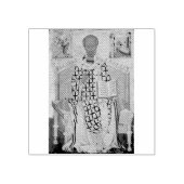 Sint Nicolaas van Myra Orthodox Icoon Rubberstempel (Afrduk)