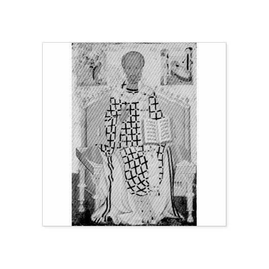 Sint Nicolaas van Myra Orthodox Icoon Rubberstempel (Afrduk)