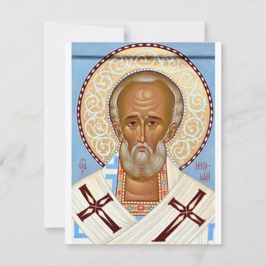Sint-Nicolaas van Myra Premium Orthodoxe Kunst (Voorkant)