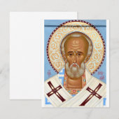 Sint-Nicolaas van Myra Premium Orthodoxe Kunst (Voorkant / Achterkant)