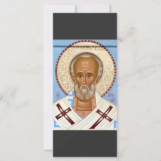 Sint-Nicolaas van Myra Premium Orthodoxe Kunst (Voorkant)