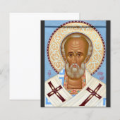 Sint-Nicolaas van Myra Premium Orthodoxe Kunst (Voorkant / Achterkant)