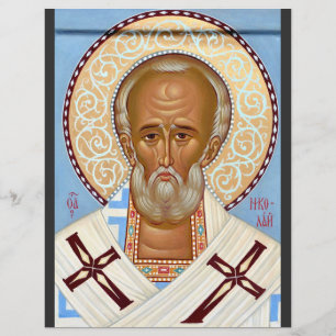 Sint-Nicolaas van Myra Premium Orthodoxe Kunst Flyer