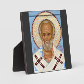 Sint-Nicolaas van Myra Premium Orthodoxe Kunst Fotoplaat (Voorkant)