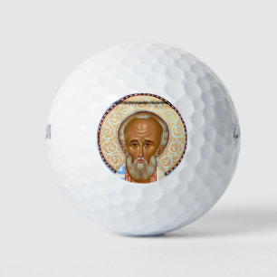 Sint-Nicolaas van Myra Premium Orthodoxe Kunst Golfballen