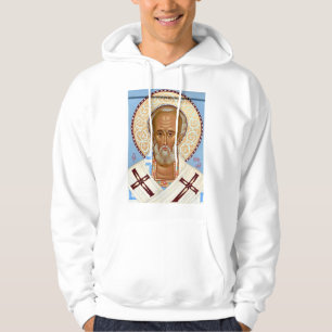 Sint-Nicolaas van Myra Premium Orthodoxe Kunst Hoodie