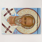 Sint-Nicolaas van Myra Premium Orthodoxe Kunst Legpuzzel (Horizontaal)