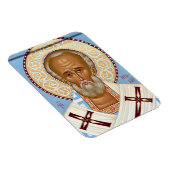 Sint-Nicolaas van Myra Premium Orthodoxe Kunst Magneet (Rechterzijde)