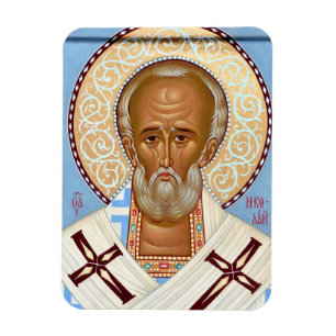 Sint-Nicolaas van Myra Premium Orthodoxe Kunst Magneet