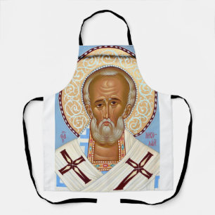 Sint-Nicolaas van Myra Premium Orthodoxe Kunst Schort