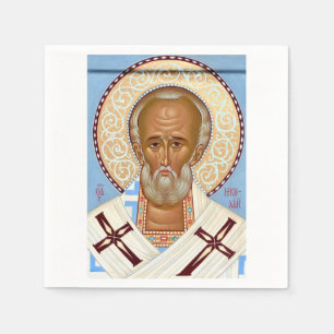 Sint-Nicolaas van Myra Premium Orthodoxe Kunst Servet