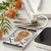 Sint-Nicolaas van Myra Premium Orthodoxe Kunst Sleutelhanger (Voorkant Rechts)