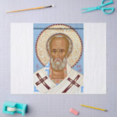 Sint-Nicolaas van Myra Premium Orthodoxe Kunst Tissuepapier (Craft)