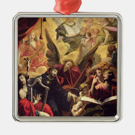 Sint-Nicolaas van Tolentino Metalen Ornament (Voorkant)