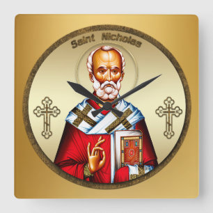Sint Nicolaas Vierkante Klok