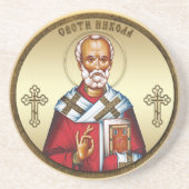 Sint Nicolaas Zandsteen Onderzetter (Voorkant)