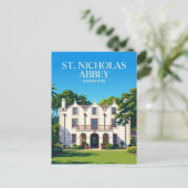Sint-Nicolaasabdij Barbados Briefkaart (Staand voorkant)