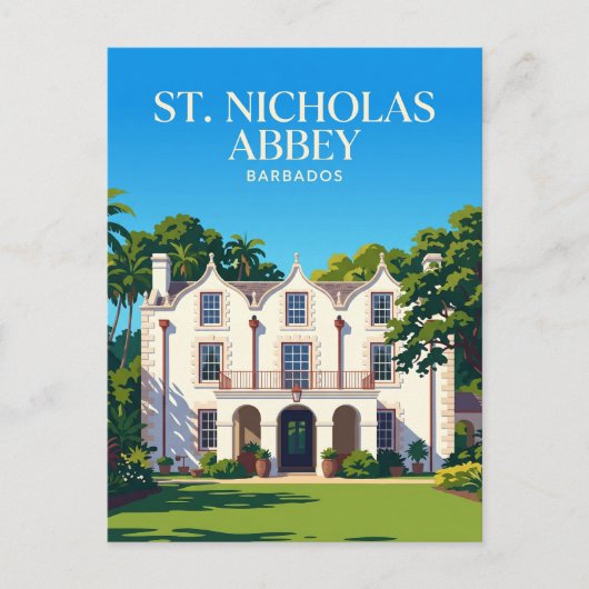 Sint-Nicolaasabdij Barbados Briefkaart (Voorkant)