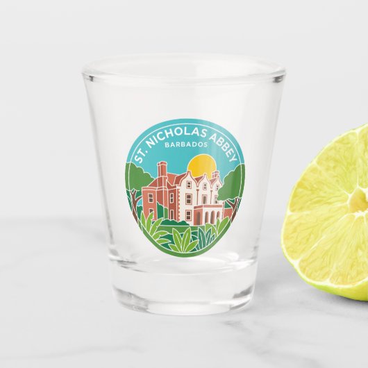 Sint-Nicolaasabdij Barbados Shot Glas (Voorkant)