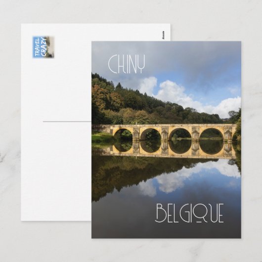 Sint-Nicolaasbrug, Chiny, België Feestdagenkaart (Voorkant / Achterkant)