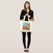 Sint-Nicolaaskerk - Kotor - Montenegro Grote Tote Bag (Voorkant (model))